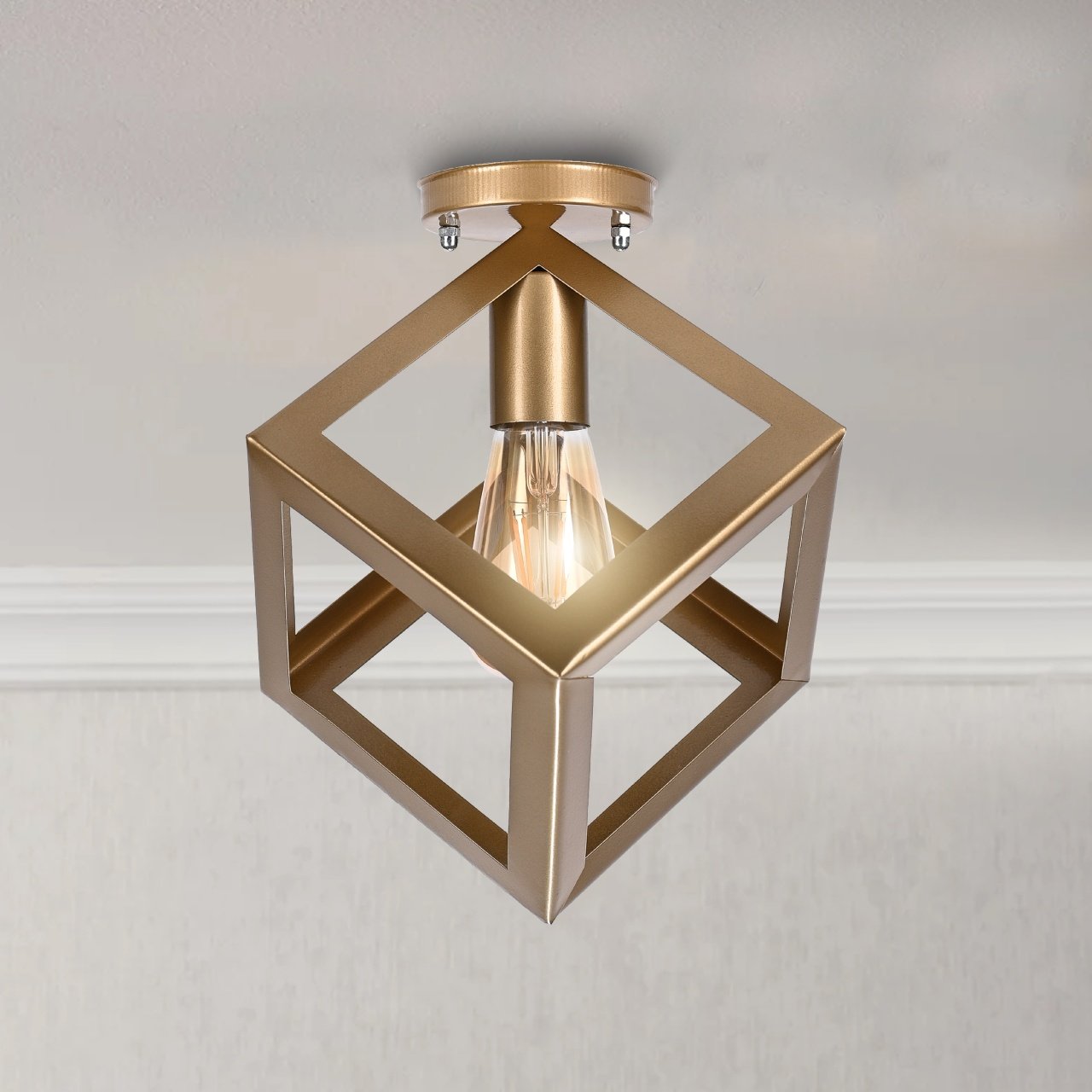 Cube Ceiling Lamp - Single