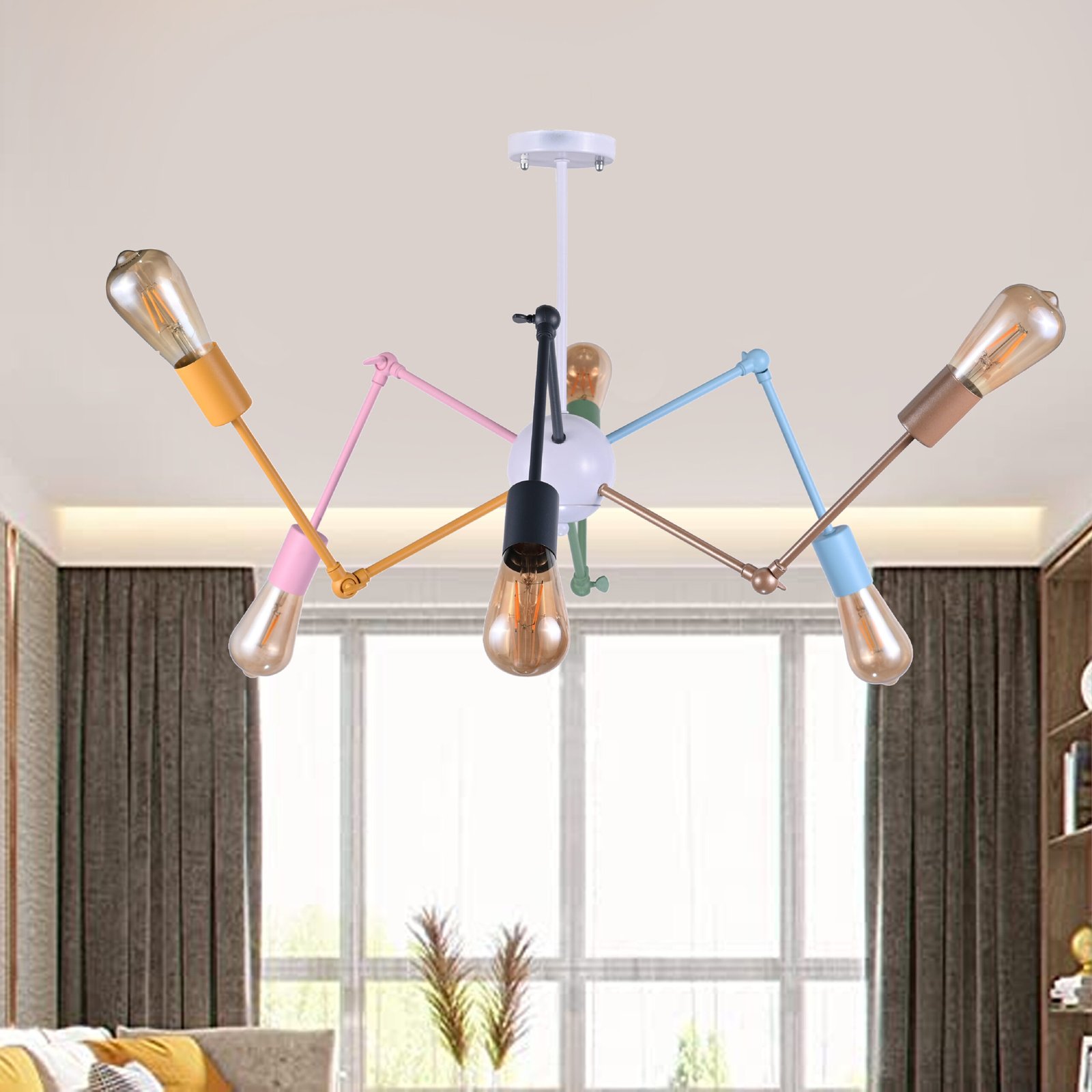 Spider Ceiling lamp With 6 Arm