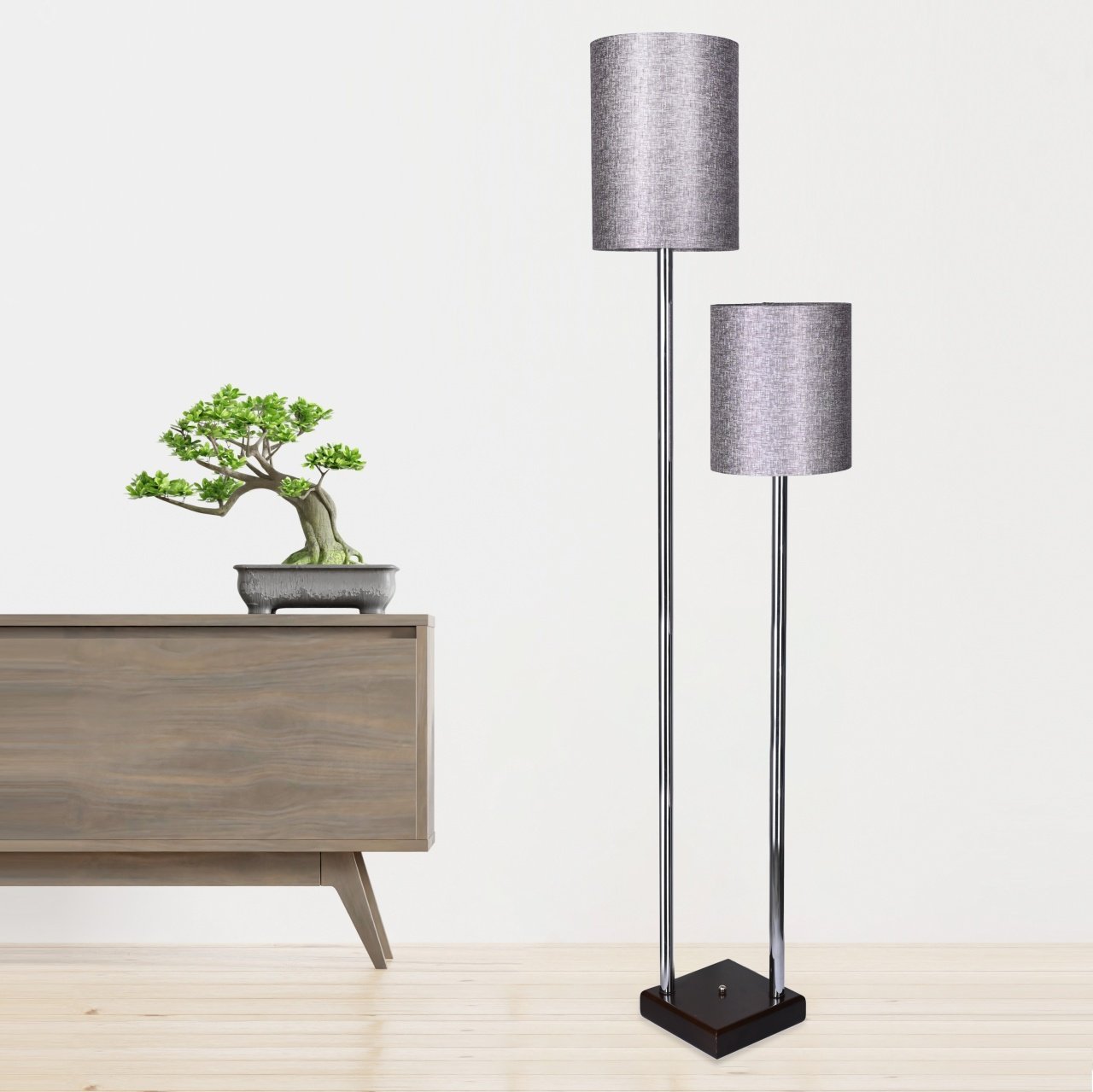 Metal floor lamp With 2 Light
