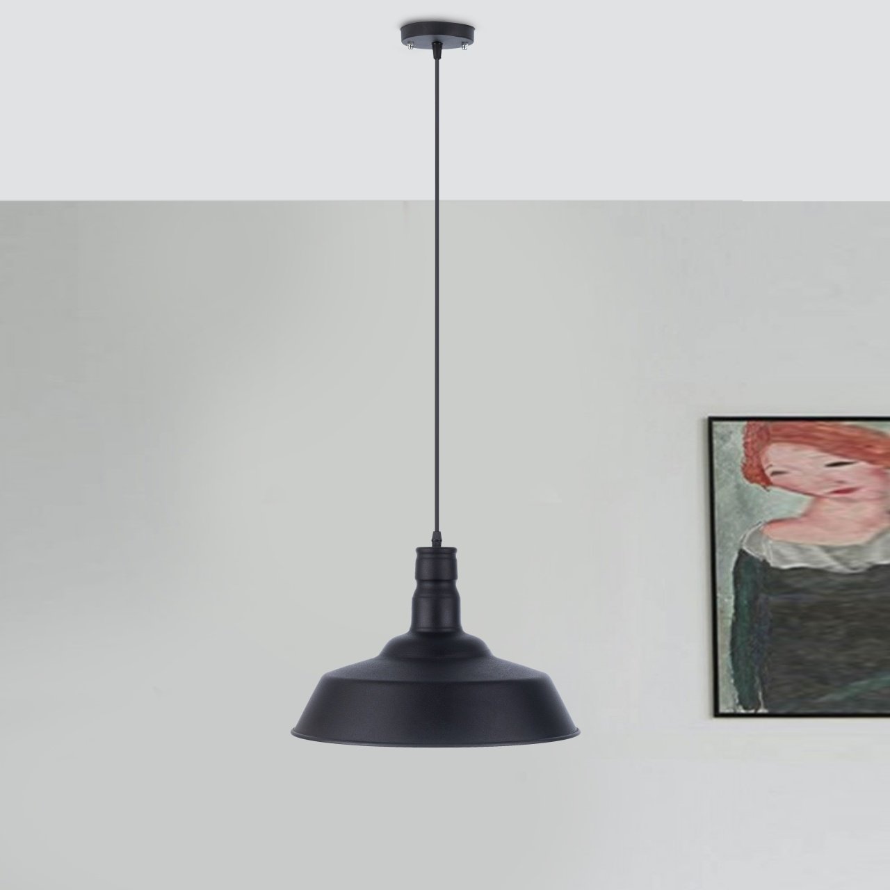 Post Ceiling Lamp -White Inside