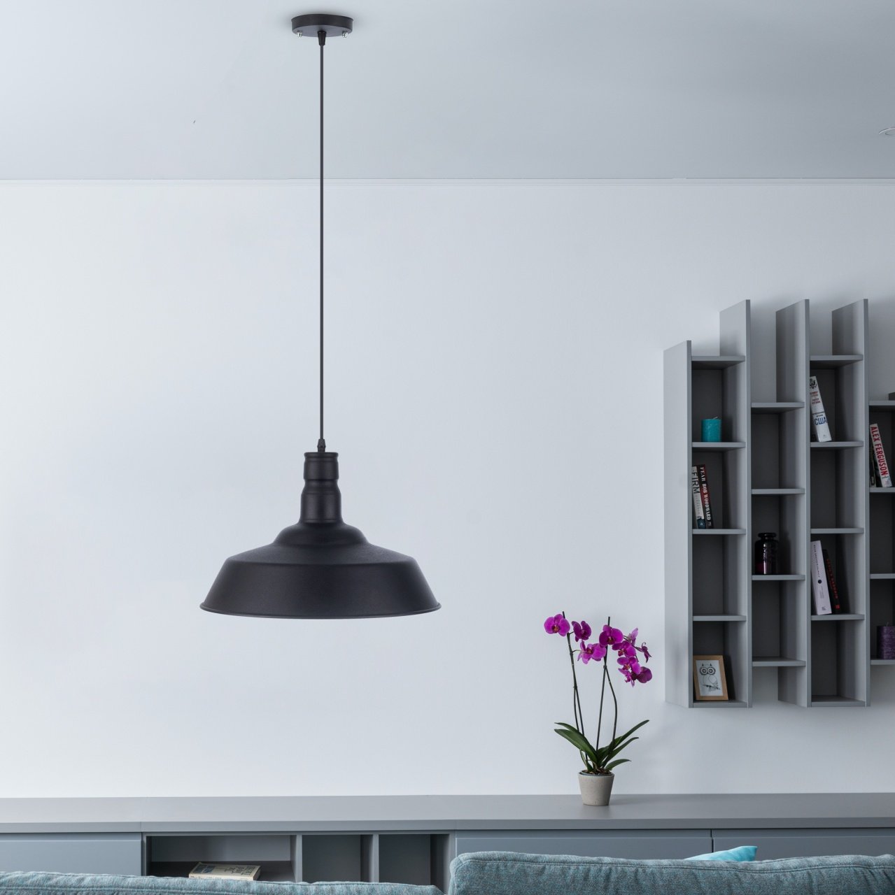  Post Ceiling Lamp - Gold Inside