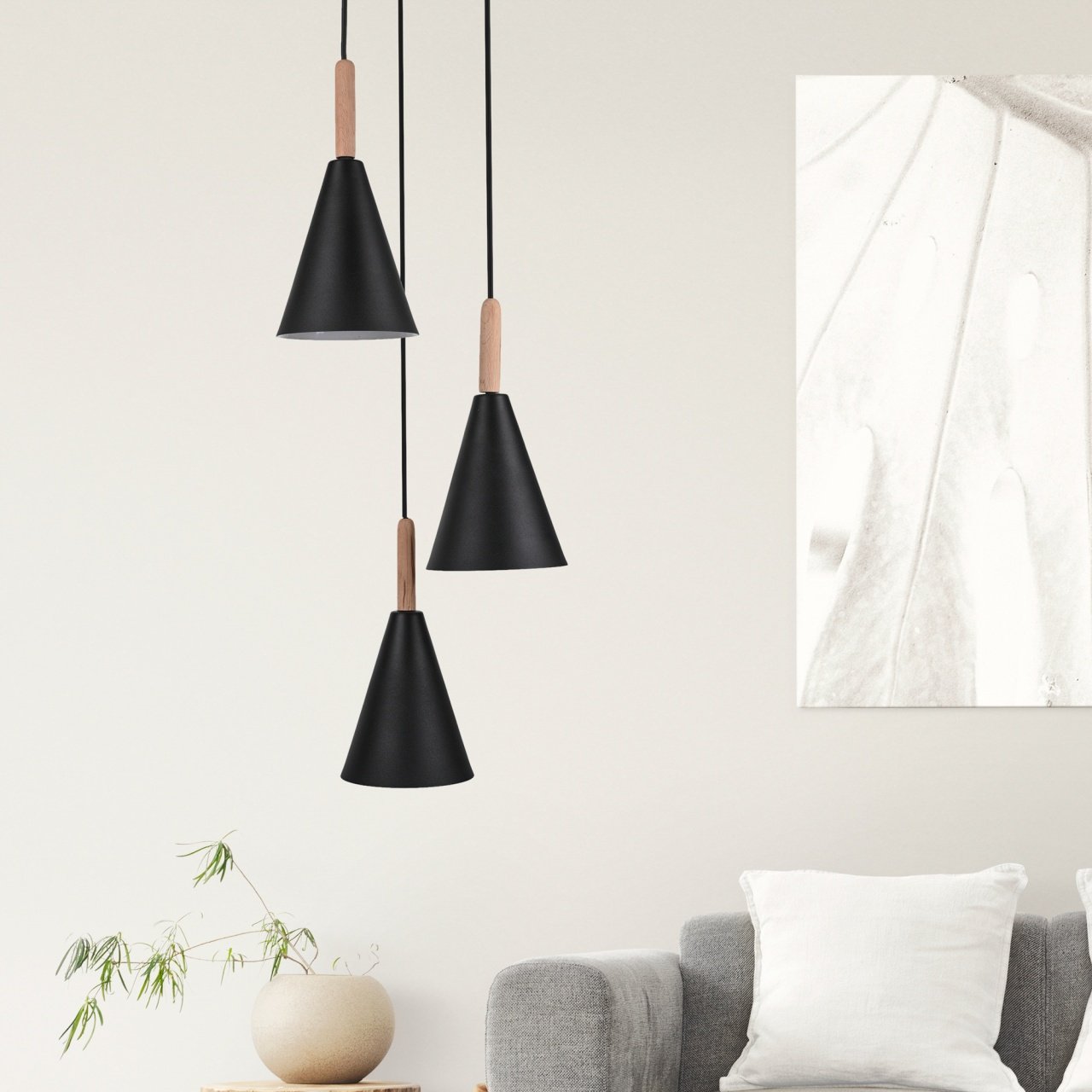  Ply Perforated Triple Ceiling Lamp