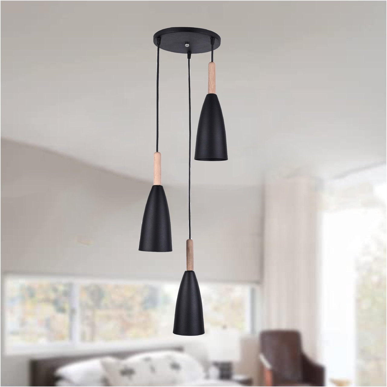 Rocket Triple Ceiling Lamp