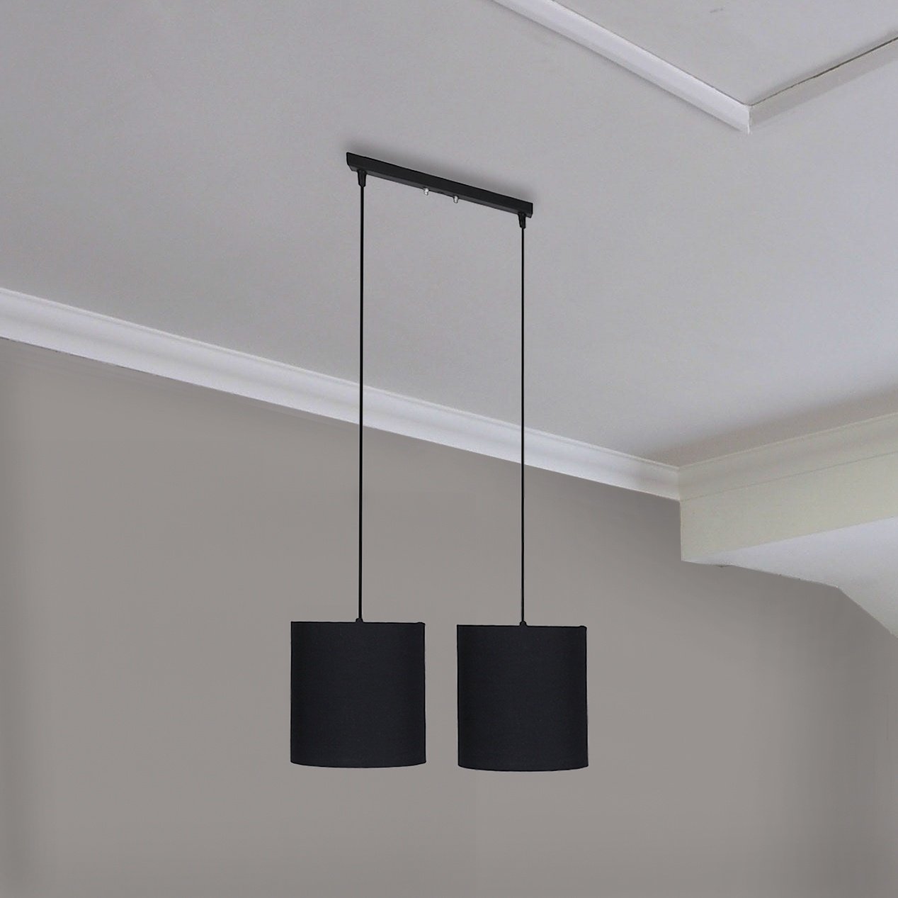 Fabric Double Ceiling Lamp
