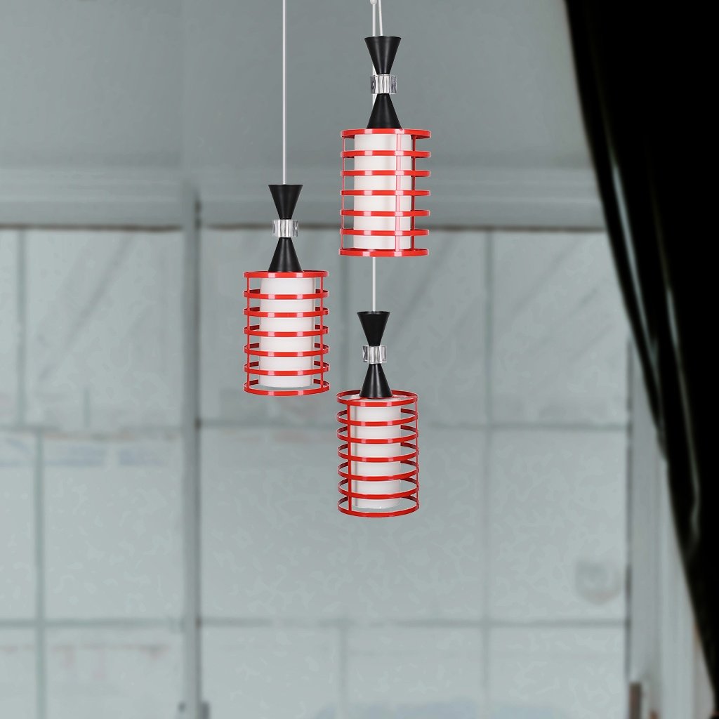 Decorative Glass Ceiling Lamp - 3 Lights