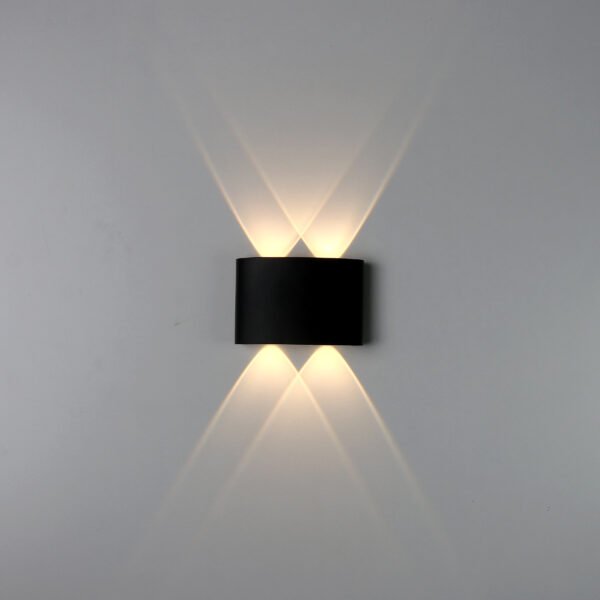 4 Lights Warm Black Wall Lamp